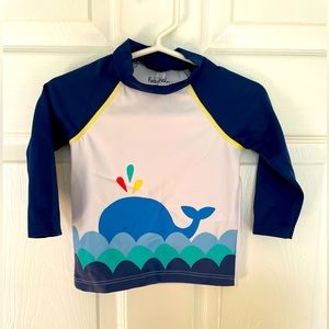 Baby Boden baby boy rashguard shirt, size 6-12 months
